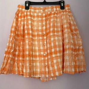 Urban Outfitters Lily Button-Front Mini Skirt. Women’s M. NEVER WORN.